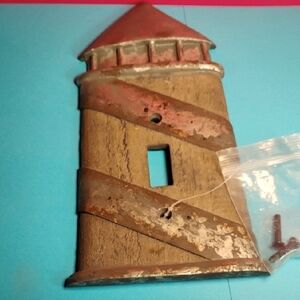 Rustic Metal Lighthouse Wall Decor.NEW NEVER USED WITH SCREWS